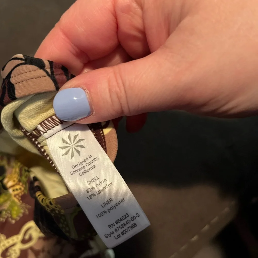 Athleta | Brown Floral Bikini Bottom - Picture 6 of 6